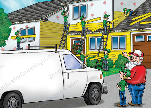 Siding Contractor Christmas Card