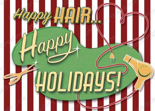 Hairstylist Christmas Card