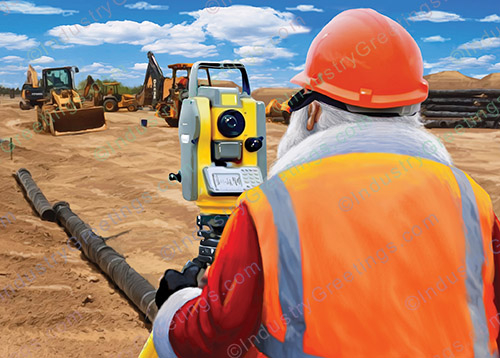 Surveying Business Christmas Card