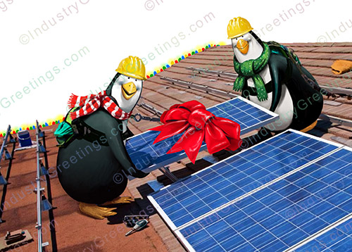 Solar Energy Company Holiday Card