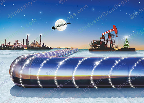 Energy Production Christmas Card