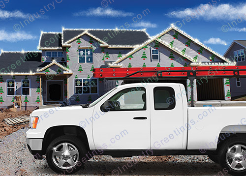 New Home Build Christmas Card