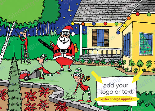 Residential Landscaper Christmas Card