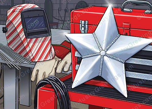 Welding Business Christmas Card