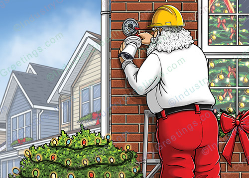 Security Camera Christmas Card