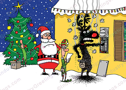 Residential Electrician Christmas Card