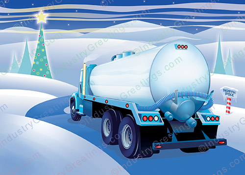 Septic Pumper Christmas Card