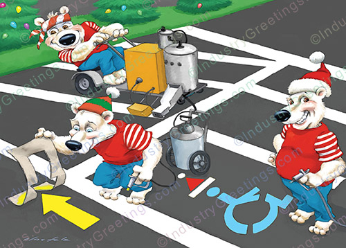 Striping Company Christmas Card