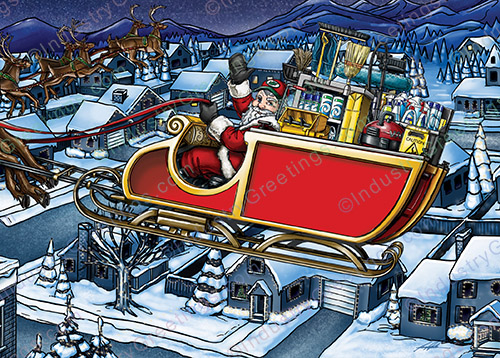 Janitorial Business Christmas Card