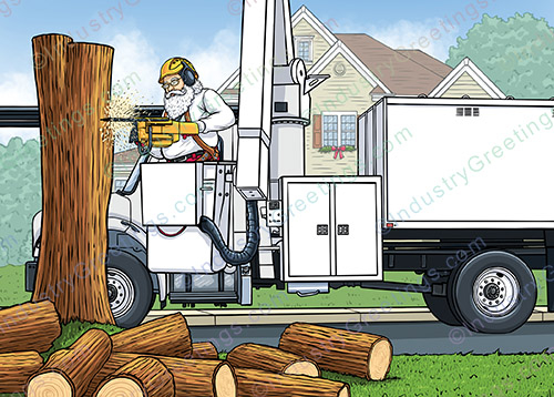 Tree Removal Christmas Card