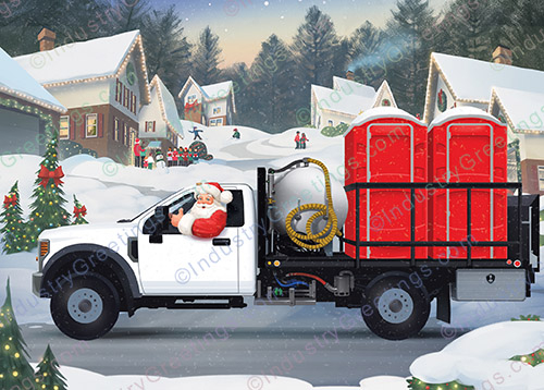 Red Portables Christmas Card