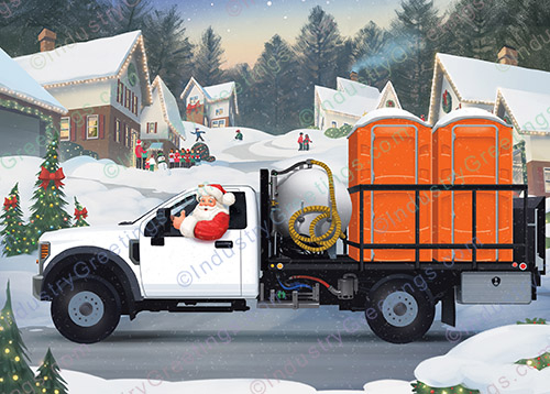 Orange Portables Christmas Card
