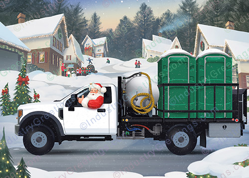 Green Portables Christmas Card