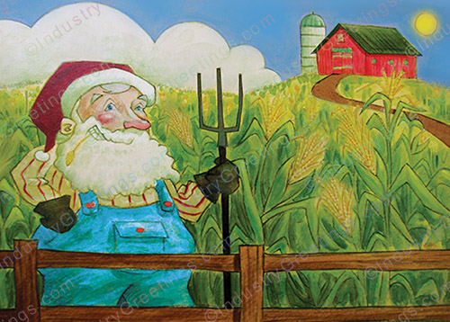 Farming Industry Christmas Card