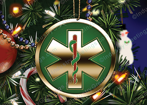 EMT Ornament Christmas Card