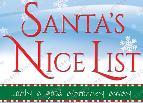 Humorous Attorney Christmas Card