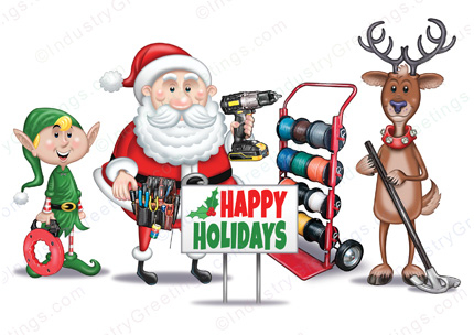 Electrical Business Holiday Card