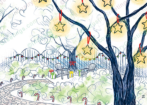 Landscape Design Christmas Card