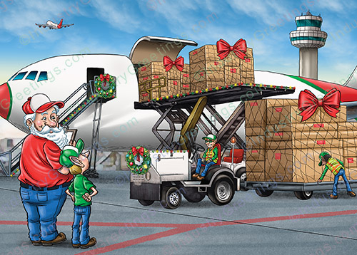 Air Freight Service Christmas Card