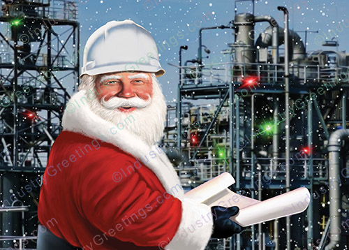 Oil Company Christmas Card