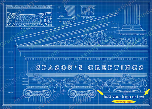 Architectural Plans Christmas Card