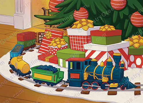 Holiday Train Christmas Card