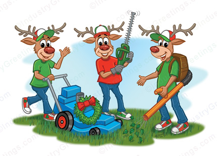 Landscaping Business Christmas Card