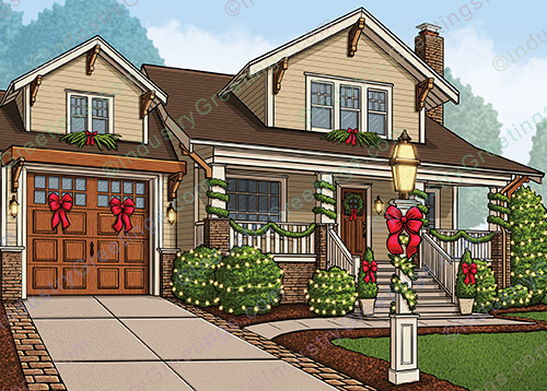 Holiday House Christmas Card