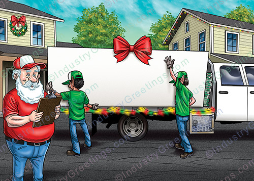 Drywall Construction Christmas Card