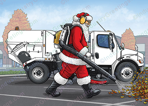 Parking Lot Maintenance Christmas Card