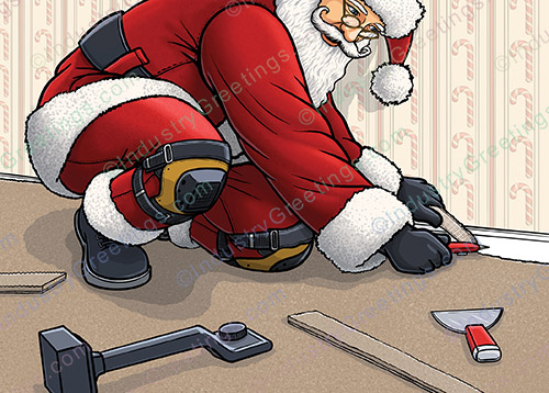 Carpet and Flooring Christmas Card
