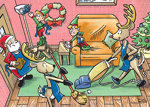 Professional Maid Service Christmas Card