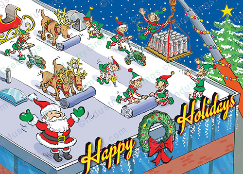 Roofing Profession Holiday Card
