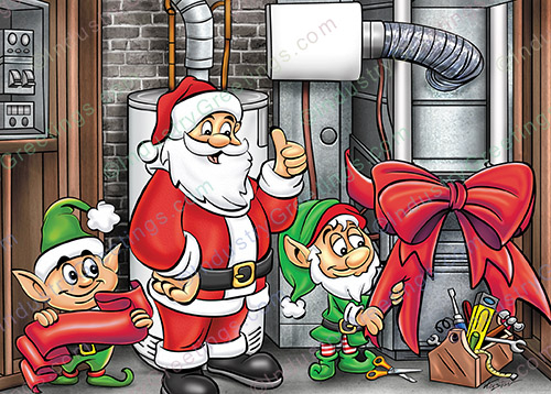 New Furnace Gift Christmas Card