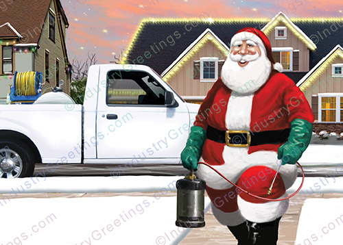 Pest Control Profession Christmas Card