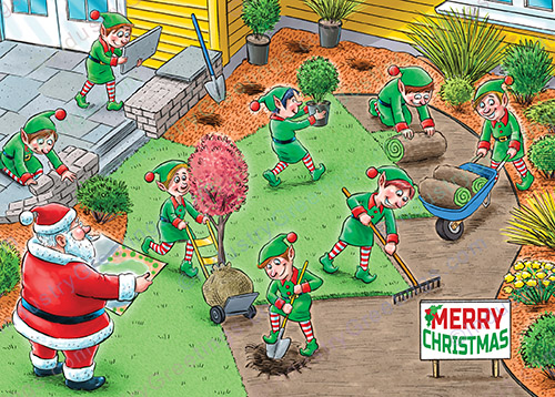 Landscaping Contractor Christmas Card