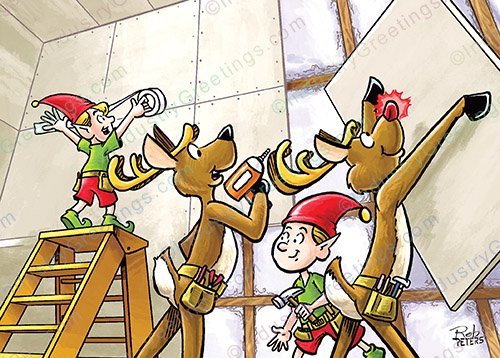Professional Drywall Christmas Card