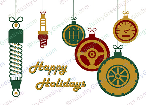 Auto Parts Company Christmas Card