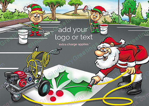 Lot Striping Business Holiday Card