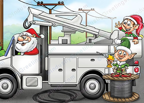 Lineman Crew Christmas Card