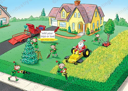Teamwork Lawncare Christmas Card