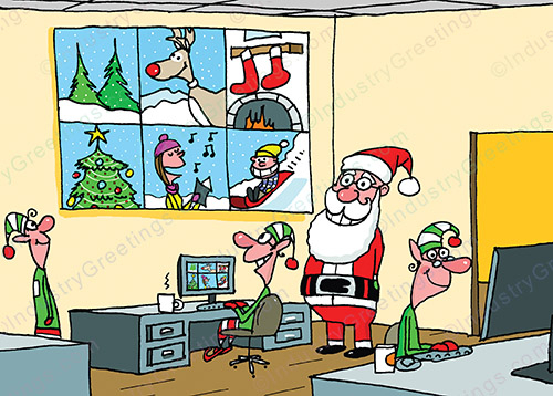 Security Gate Check Holiday Card