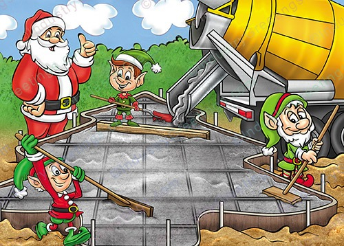 Cement Tree Christmas Card