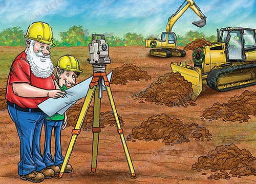 Jobsite Surveyor Christmas Card
