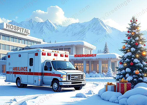 Festive EMS Holiday Card