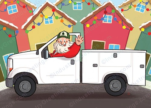 Best Company Truck Christmas Card