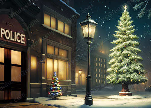 Police Headquarters Christmas Card
