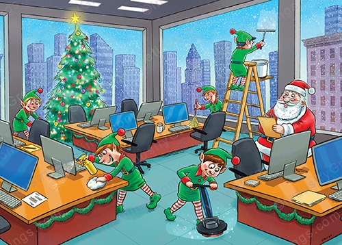 Professional Janitorial Christmas Card