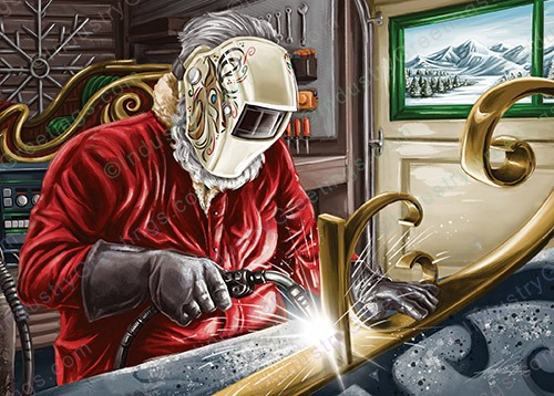 Fabrication Shop Christmas Card