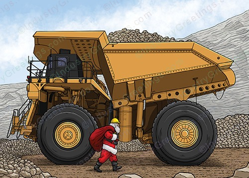 Mining Operations Christmas Card